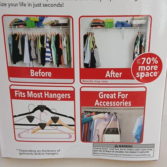 Space Triangles 18-Pack Closet Hanger Spacers - Picture 2 of 2